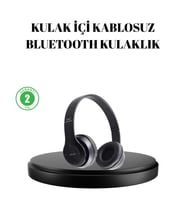 Bluetooth 5.0 Kablosuz Kulaklık – Extra Bass TF Kart Desteği 3.5mm AUX Girişli