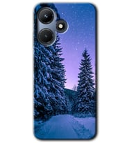 İnfinix Hot 30i Kılıf HD Desen Baskılı Kılıf - Kış Manzarası