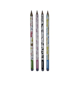 PENSAN 96040 FUN PENCILS KARIŞIK DESENLİ DESENLİ KURŞUN KALEM HB- TEKLİ