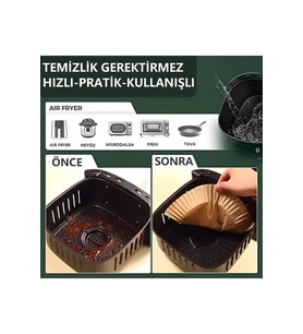 Fritöz Pişirme Kağıdı 50 Adet