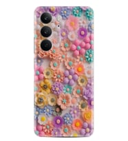 Realme C75 Kılıf Boutique Baskılı Resimli Rengarenk Papatyalar Pcode -060