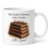 Sahaflar Çarşısı Eski Kitap Kokusu Baskılı Kupa Tükenmiş Eser Bulma Hediye Bardak