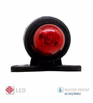 Mini Takoz Led Lamba 2 ADET Kırmızı - Beyaz  24 volt