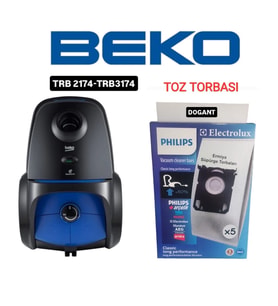Beko Süpürgesi Toz Torbası 5  Adet Kutulu