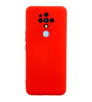 Newface Tecno Camon 16 Kılıf Nano içi Kadife Silikon - Kırmızı