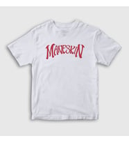 Presmono Unisex Çocuk Beyaz Round Logo Band Maneskin T-Shirt 362357tt (Beyaz)