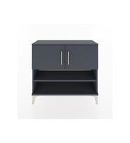 Arges Şifonyer 3 Raflı 2 Kapaklı 88x30x80 Antrasit-Antrasit