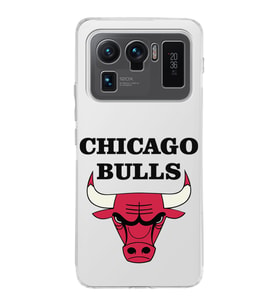 Xiaomi Mi 11 Ultra Uyumlu Kamera Korumalı Kapak Chicago Bulls Tasarımlı Şeffaf Silikon Kılıf