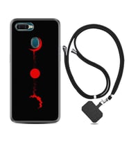 Oppo A5S A15 A16 A54 A55 A73 A74 Kılıf Boyun Askılı Silikon Red Moon 1710