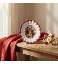 GÜRAL PORSELEN Güral Hediyelik Dekoratif Fotoğraf Çerçevesi 17 cm Bordo