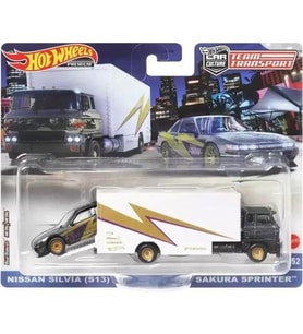 Hot Wheels Premium HKF41 Team Transport Nissan Silvia (S13) / Sakura Sprinter (#52)