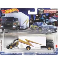 Hot Wheels Premium HKF41 Team Transport Nissan Silvia (S13) / Sakura Sprinter (#52)