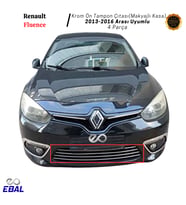 Renault Fluence Krom Ön Tampon Çıtası 4 Parça 2013-2016 P.Çelik Makyajlı Kasa
