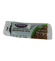 Polmix Orta Boy Siyah Çöp Torbası 55x60Cm 150Gr 25Mikr 30Lt 20Ad