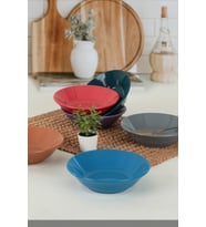Set İçerisinde 6 Adet 18 Cm Hitit Yemek Tabağı, Şık ve Dayanıklı Tasarım