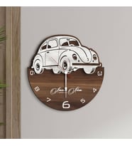 BK Gift Kişiye Özel İsimli Dekoratif 45cm Ahşap Duvar Saati-1  , Ev hediyesi , Arkadaşa Hediye , Sevgiliye Hediye