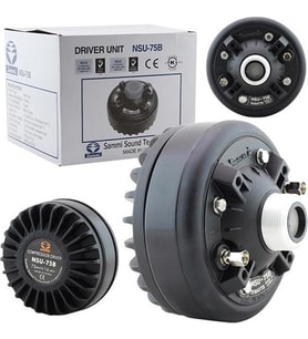 Sammi Unıt NSU-75B 75 Watt 16 Ohm 115DB 150 Hz (Siyah - Beyaz)