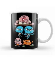 Gumball Watterson Family Kupa Bardak Porselen