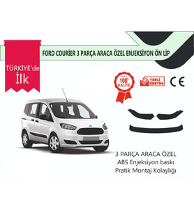 Ford Courier 2018-2023 3 Parça Ön Lip