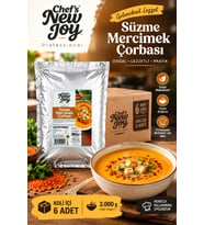 Süzme Mercimek Çorbası 3000 G X 6 Adet - 1 Koli Ekonomik Paket (Koli Bazlı Toptan)