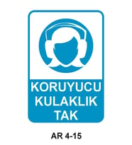 İŞ GÜVENLİĞİ UYARI LEVHASI 1 ADET PVC 21 X 29CM