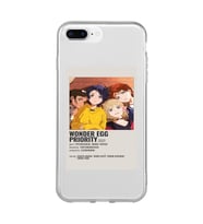 Iphone 7 Plus ve 8 Plus Uyumlu Wonder Egg Priority Tasarımlı Şeffaf Telefon Kılıfı