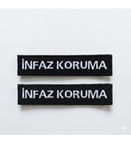 İNFAZ KORUMA pantolon yazısı 2 Adet  - Arkası Cırtlı