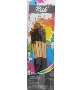 Rich Yan Kesik Fırça Seti 6'lı