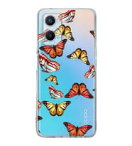PrintiFy Oppo A96  ile Uyumlu 1mm Slim Fit Water Color 2 Baskılı Şeffaf  Kılıf