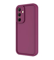 Galaxy A35 Kılıf Kamera Korumalı Ananas Silikon Kapak (Mürdüm)
