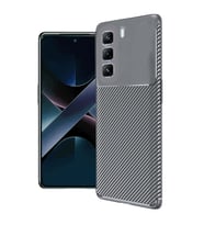 Northcity İnfinix Hot 50 4G Kılıf Auto Focus Karbon Kapak - Gri