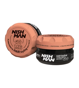 NISHMAN M6 Saç Şekillendirici Oynanabilir Mat Wax / Tüm Saç Tiperi 100 ML