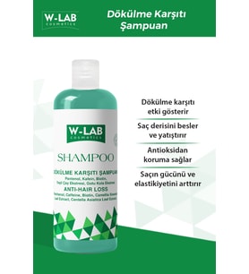 W-Lab Kozmetik Dökülme Karşıtı Şampuan 400 ML