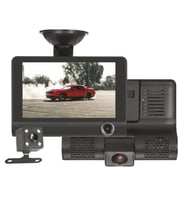 JAMESON JSD-40 Araç İçi Kamerası 4" Dvr Lcd Ekranlı Gece Görüşlü 3 Kameralı G-Sensör (Siyah)