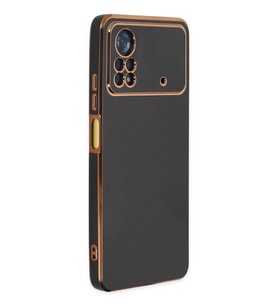 Mey İthalat® Poco X4 Pro 5G Kılıf Volet Silikon - Siyah
