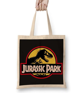 Jurassic Park 2 Bez Çanta Uzun Saplı