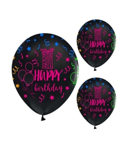 Floresan Happy Birthday Latex Balon 10 Adet