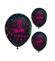 Floresan Happy Birthday Latex Balon 10 Adet