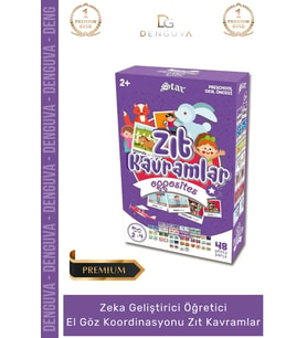 #Oyuncak Eğitici Zeka Geliştiren Dil Öğrenimi Aktivite Seti Güvenli Hobi 48 Parça Zıt Kavramlar
