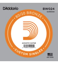 D'Addario BW024 Akustik Gitar Tek Tel (G-Sol - 80/20 Bronze)