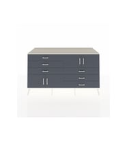 Kronos Konsol 2 Raflı 6 Çekmeceli 4 Kapaklı 176x59x99 Aytaşı-Antrasit