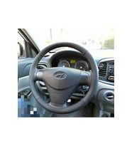 DİKİŞLİ DERİ DİREKSİYON KILIFI KARBON NUBUK SİYAH DİKİŞLİ HYUNDAİ ERA HIZLI KARGO