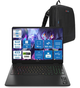 Hp Omen W16-AM0017NT Intel Core 7 240H 32GB Ddr5 256GB SSD Windows 11 Pro RTX5060 8gb Gddr7 16 Inc Wuxga (1920 x 1200) IPS 165HZ 3ms 400NITS %100 Srgb Gaming Laptop WBQ1Z0EAP15 + Zetta Çanta