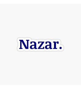 Nazar Araba Leptop Duvar ve Cam Yüzeyine Uygun 17cm md3
