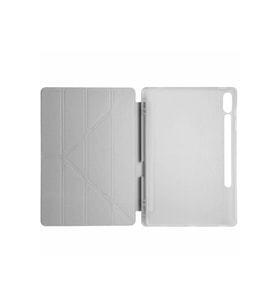 Pilelistore   Samsung Galaxy X510 Tab S9 FE 11 Kılıf Kalemlikli Mars Tablet Kılıfı - Gri