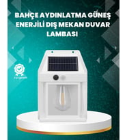 Çok Modlu Güneş Enerjili Bahçe ve Balkon Lambası