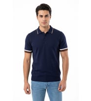 Erkek Polo Yaka Kısa Kollu Triko Tişört Regular Kalıp BGL-ST05559