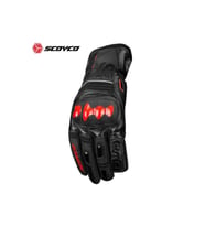 Motosiklet Eldiveni Deri Ve Cordura Reflektörlü Su Geçirmez Özel İç Mebran Dirençli Motor Eldiveni