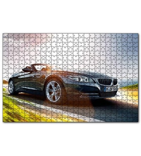 Cakapuzzle Füme BMW Z4 ve Deniz  Puzzle Yapboz MDF (Ahşap) (120 Parça)