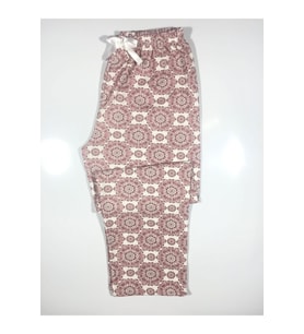 Pamuklu Cepsiz Kışlık Kadın Pijama Altı pmk1 (Kiremit)